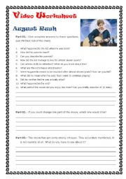 English Worksheet: August Rush