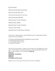 English Worksheet: Days of the Week