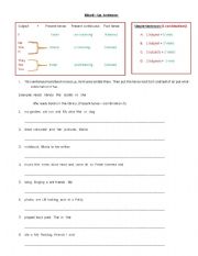 English worksheet: simple sentences - Mixed sentences