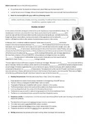 English Worksheet: Revolution in Russia 