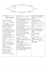 English Worksheet: Listening: Open Your Eyes