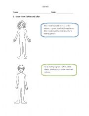 English Worksheet: Clothes