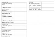 English Worksheet: Matching