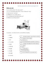 English Worksheet: Poem - Get out of Bed! 