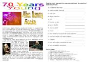 English Worksheet: When Mammy Rocks