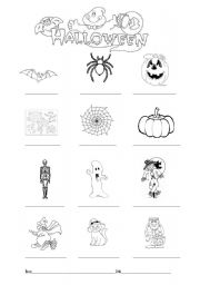 English Worksheet: Halloween vocabulary