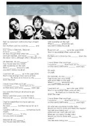 English Worksheet: Disco 2000- Pulp