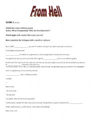 English Worksheet: Movie: From Hell (a Jack the Ripper movie)