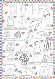 English Worksheet: Clothes