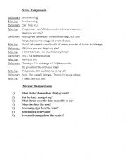 English Worksheet: going shopping