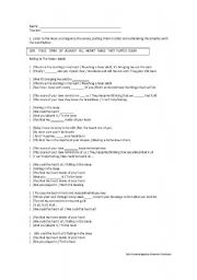 English Worksheet: Rolling in the Deep - Adele