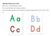 English worksheet: Alphabet Flashcards (A-M)