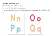 English worksheet: Alphabet Flashcard (N-Z)