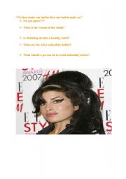 English worksheet: AMY WINEHOUSE 