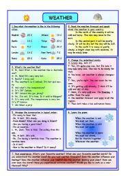 English Worksheet: Weather