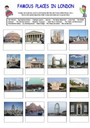 English Worksheet: Famous places in London