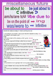 English Worksheet: miscellaneous future