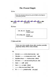 English worksheet: The Present Simple made easy