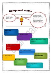 English Worksheet: compound nouns