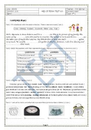 English Worksheet: 7th form mid term exam 1 