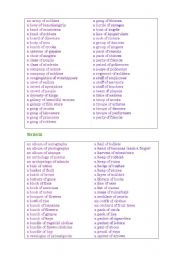 English Worksheet: collective nouns