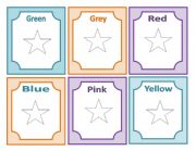 English worksheet: Colours flashcards