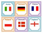 English Worksheet: Flashcards about European countries