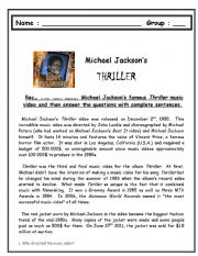 Michael Jacksons Thriller Music Video - Reading
