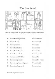 English Worksheet: jobs