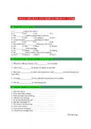 English Worksheet: likes and dislikes / simple present tense