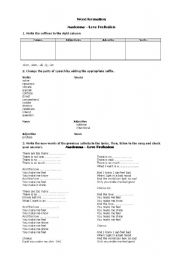 English worksheet: Word formation-Madonna - Love Profusion