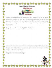 English worksheet: Jujus Magical Classroom