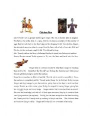 English Worksheet: Chicken Run