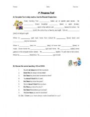 English Worksheet: Present Simple or Continuous