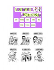 English Worksheet: possessive adjectives