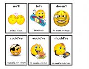 English Worksheet: contractions 4/7