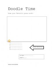 English worksheet: doodle