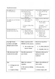 English worksheet: matching