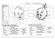 English Worksheet: My Head