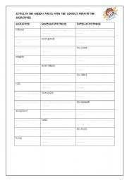 English worksheet:  A VERY NICE GUIDED WRITING ACTIVITY