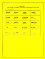 English Worksheet: circle the syllables