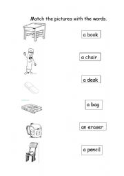 School Objects - ESL worksheet by nilaykaynakci