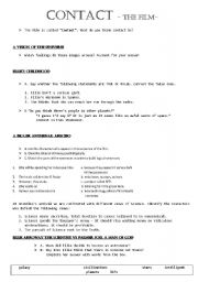 worksheet about the film 