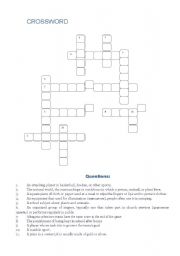 English Worksheet: 7th grade Kaufman K., Kaufman M. (Final Crossword)