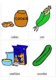 English Worksheet: flashcards about food 2
