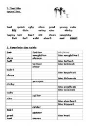 English Worksheet: Comparison worksheet