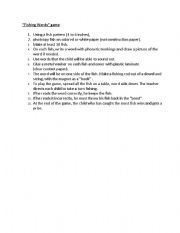 English Worksheet: Fishing Words