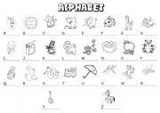 English Worksheet: Alphabet