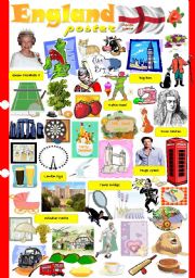 English Worksheet: England poster