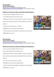 English Worksheet: the big bang theory season 5 episode 7 (2011)